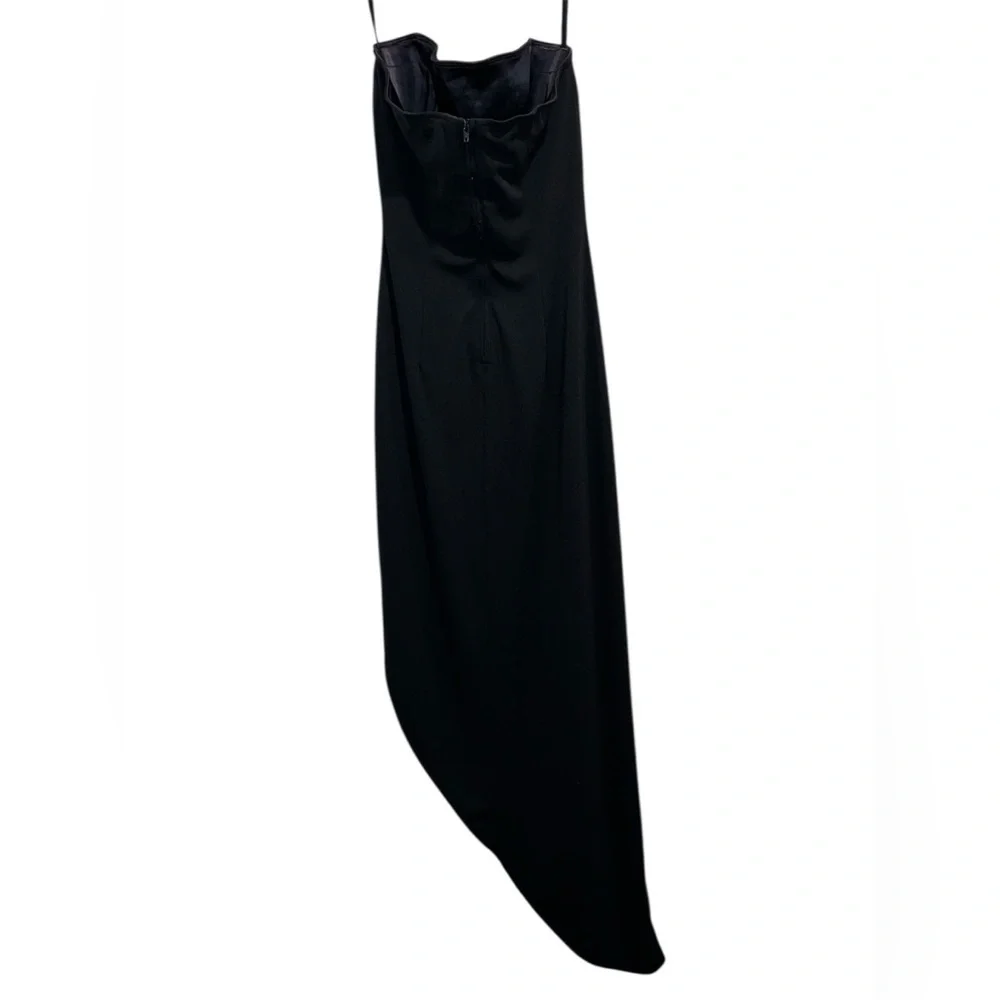 Vintage Bebe Y2K Cowl Neck Asymmetrical Midi Dress size-small. - Picture 3 of 7